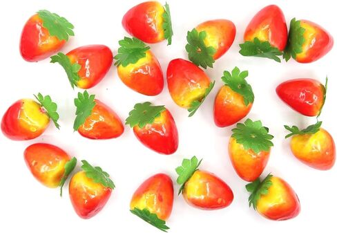 20Pcs Fake Artificial Vegetable Small Lifelike Artificial Faux Green Bell Pepper Party Decor Ornament, Simulation Display Foam Realistic Model for Home Kitchen Themed Tabletop Decor Photography Props in Saudi Arabia