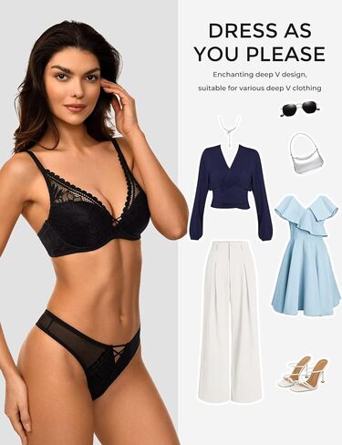 Deyllo Sexy underwire حمالة صدر الدانتيل غير مبطنة مع جمال جمال المرأة في الخصر الجمال الداخلي للملابس الداخلية in Kuwait