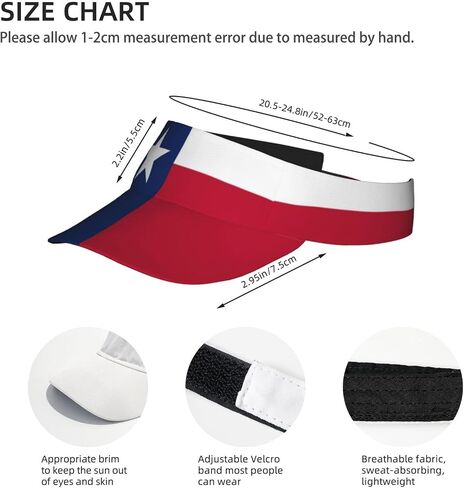 Stylish Visor Cap, Adjustable Lightweight Sun Hat for Men Women Teens - Sports, Beach, Golf, Tennis in Kuwait