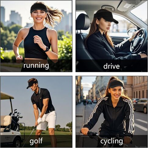 Rbenxia 1PC Adjustable Sport Visors Sun Visor Hats Cap Visors for Women and Men in Saudi Arabia