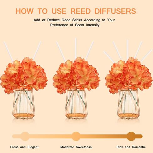 Homsolver Home Decor Reed Diffuser Set, Gifts for Women, 6.09 OZ Sea Salt Scent Diffuser with 6 Reed Diffuser Sticks for Home Bedroom Bathroom Living Room Office Shelf Decor, Birthday Gifts for Women in Kuwait