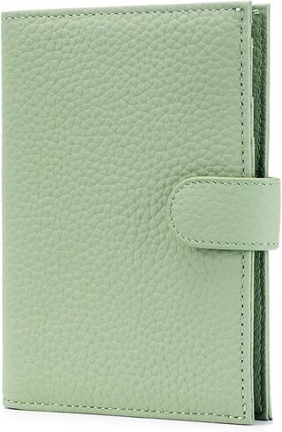 Genuine Leather Travel Passport Holder, Ultra-Thin Passport Book Holder With Cash Compartment and Zipped Coin Pocket, Passport holders suitable for international travel (Denim blue) in Saudi Arabia