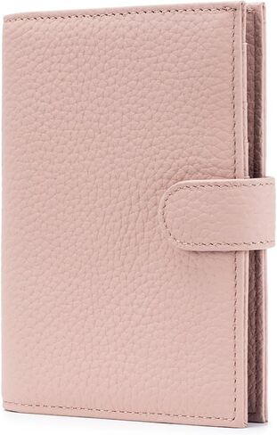 Genuine Leather Travel Passport Holder, Ultra-Thin Passport Book Holder With Cash Compartment and Zipped Coin Pocket, Passport holders suitable for international travel (Denim blue) in Saudi Arabia