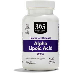 Whole Foods Market ، Alpha Lipoic Acid 300mg - إطلاق مستمر ، 120 CT