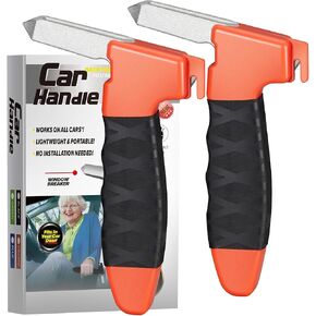 2 Pack Car Handle Assist for Elderly Car Door Handle for Elderly Auto Cane Portable Vehicle Support Handle and Handicapped Car Cane for Easy Exit Handle for Car Black