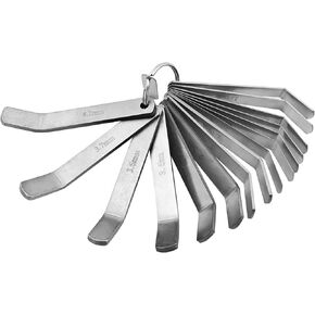 Feeler Gauge Tools Set 0.2mm - 4.2mm Feeler Gauges Compatible with Volvo Mack MP7 MP8 MP10 D12 D13 D16 Engines, Replacement 85111377 88880052 88880053 Exhaust Valve Adjustment Kit (15pc)