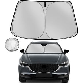 Windshield Sun Shade for Toyota RAV4 2019-2025 RAV-4 SUV Foldable Sun Sunshade for Car Front Window Blocks UV Rays and Heat Automotive Interior Protector Custom Fit Accessories