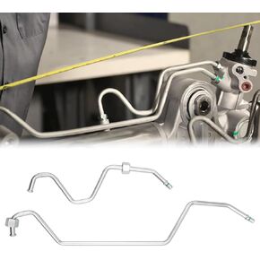15254059 15254058 Rack Pinion Transfer Lines Hard lines on Rack Compatible with GMC Yukon、Sierra Chevy Tahoe、Suburban、Cadillac Escalade ESV Replacement 2008-2014 Steering Gear-pipe