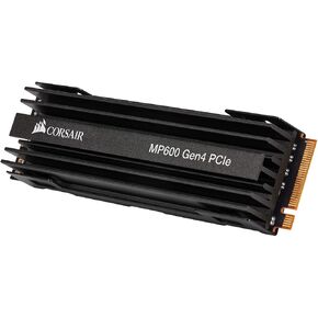 سلسلة Corsair Force MP600 2TB Gen4 PCIe x4 NVMe M.2 SSD (قراءة تسلسلية تصل إلى 4,950 ميجابايت/ثانية وسرعات كتابة تسلسلية 4,250 ميجابايت/ثانية، ناند TLC NAND ثلاثي الأبعاد عالي الكثافة، عامل شكل M.2 2280) أسود in Kuwait