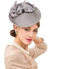 Women's Derby Hat Tea Party Fascinator Kentucky Church Hats Cocktail Wedding Pillbox Hat Headband