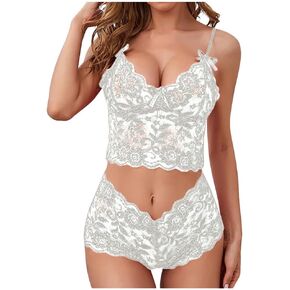 Plus Size Lingerie Lace Womens Strap Chemise Nightgown V Neck Nighty Mesh Sleepwear Side Slit Nightdress