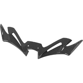 Acouto Motorcycle Front Fairing Winglet ABS Motorcycle Front Windshield Fairing Extension Carbon Fiber Replacement for R25 R3 2019+ Extension Beak Cone Extension