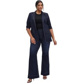 City Chic PLUS SIZE WEST END DARK DENIM JACKET