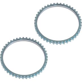 TRQ Front or Rear ABS Tone Ring Pair Set Compatible with Ford Escape Mercury Mariner Hybrid