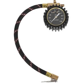 1 Pc Universal Tire Pressure Gauge 0-100 PSI 2.56Inch Digital Pressure Gauge with Gear Sleeve Tyre Air PSI Meter for Motorcycle SUV Truck