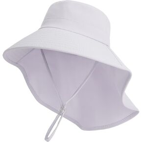 Zooron Kids Sun Hat Upf 50+ حماية من أشعة الشمس قبعة صيد صغيرة على نطاق واسع قبعات شاطئ الصيف مع رفرف الرقبة لفتاة فتى