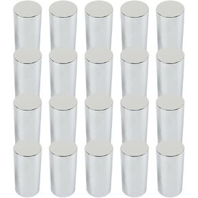 4 1/4 Chrome Plated Plastic Tall Barrel Nut Cap 33mm Threaded Coupling Nut Replacement for Semi Truck