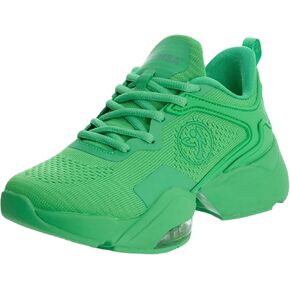 ZUMBA Shoes for Women, Air Stomp Remix II - Green Workout Shoes for Women, Gym or Dance Sneakers, Enhanced Comfort, Arch Support, Breathable Mesh, Durable & Impact-Absorbing, Size 7.5