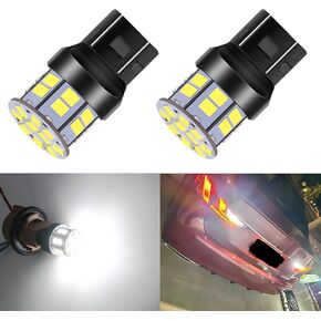 7443 7440 LED Bulb Red Tail Brake Lights, 12V-24V Super Bright Low Power 7441 7444 W21W T20 LED Bulb Replacement for Brake Lights, Tail Lights, Turn Signal Stop Lights, Pack of 2