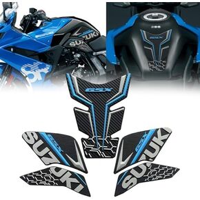 بالنسبة إلى GSX-8R GSX-8S 2023-2025 ألياف الكربون غير المنقولة ، فإن ملصقات خزان الوقود السفلية ذات الألياف السفلية السفلية ذات السطح السفلي ، وسادات خزان الوقود من طراز الوقود ، إكسسوارات دراجة نارية GSX8R/8S (الأزرق)