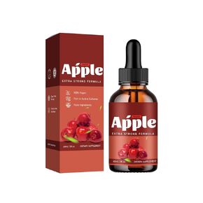 Apple 𝑳𝒊𝒒𝒖𝒊𝒅 Dro𝒑𝒔, Apple Li𝒒𝒖𝒊𝒅 Drops Advanced Drop, All Natural Support Drops, 1 Bottle for 1 Month - 2 Floz (1PC)