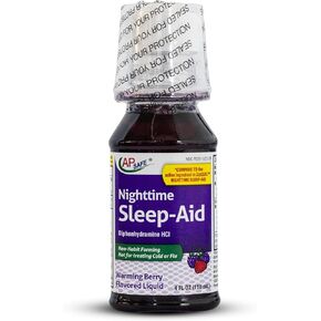 Nighttime Sleep-Aid Liquid for Adults, AP Safe