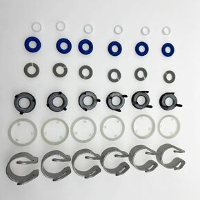 6pcs Fuel Injector O-Ring Seals Repair OEM 06H998907A 06J998907B 06J998907D 06H998907B for Audi VW Jetta Golf TiguanBeetle Passat CC
