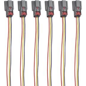Ignition Coil Connector Plug Pigtail Harness 6pcs Compatible with Ford F150 2011 2012 2013 2014 2015 2016 Expedition Explorer Transit Ecoboost Flex Lincoln MKS MKT Navigator 3.5L Turbo