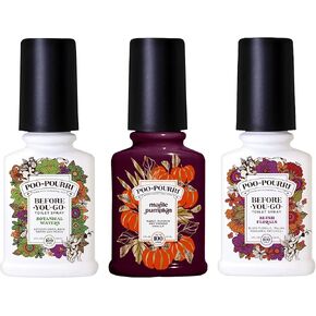 Poo-Pourri Before-You-Go Toilet Spray, Spring 2 Oz Variety Pack– Maple Pumpkin Blush Florals and Botanical Waters