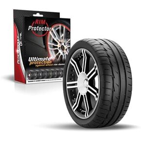Rim Protector Kit - Red - Alloy Wheel Rim Guard - Set of 4 Rim Protectors Easy to Install