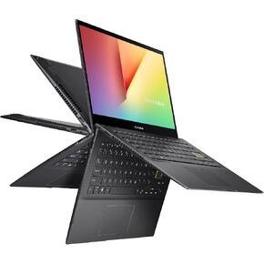 ASUS VivoBook Flip 14 Thin and Light 2-in-1 Laptop, 14” FHD Touch, 11th Gen Intel Core i3-1115G4, 4GB RAM, 128GB SSD, Thunderbolt 4, Fingerprint, Windows 10 Home in S Mode, Indie Black, TP470EA-AS34T in Saudi Arabia