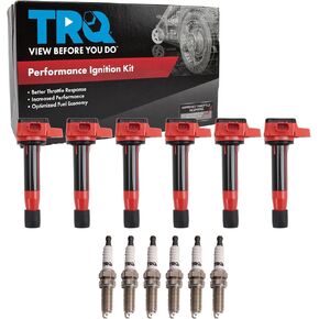 TRQ Ignition Kit Red Compatible with 2012-2014 Acura TL 2011-2017 Honda Odyssey 2012-2015 Pilot