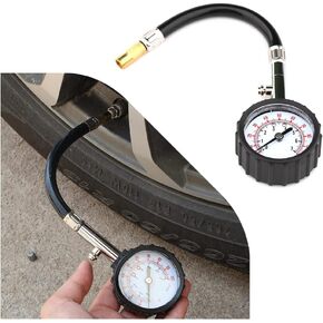 Tire Pressure Gauge with 100PSI Dial,High Accuracy to 1% Air Pressure Gauge for Tires Increased Safety,Universal Tire Gauge for Trucks,SUVs,Cars,Motorcycles and More