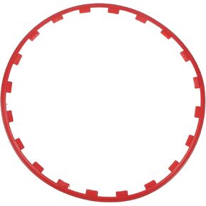FOSA 4Pcs Wheel Rim Ring, Stylish Sturdy Wheel Edges Trim Protector Ring for 19 Inch Wheels, Replacement for Cars and Trucks (Red)