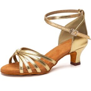 حذاء Dkzsyim للسيدات الساتان اللاتيني للرقص اللاتيني أحذية الاحتراف Professional Salsa Performance Dancing Shoes ، Model 217