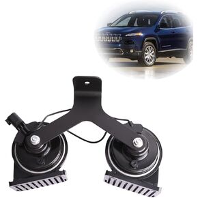 Mitzone Dual Horn Assembly with Bracke متوافق مع Jeep Cherokee Grand Cherokee 2014 2015 2017 2017 2018