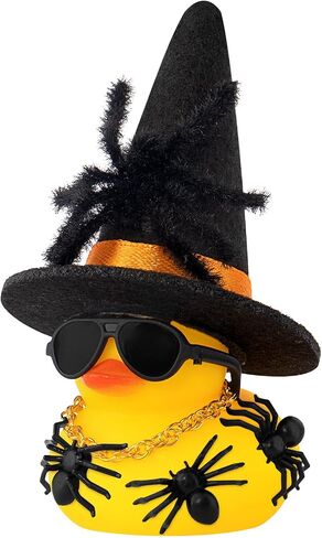 Wonuu Halloween Spider Rubber Duck Decorations Duck Car Ornaments Halloween Accessorie in Kuwait