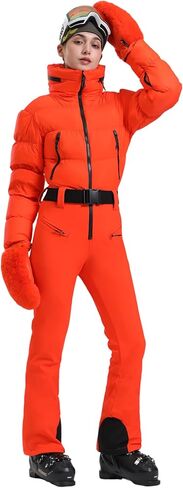 GSOU SNOW WOMENS SKI يناسب قطعة واحدة ثلثية ثلوج مقاومة للماء البلاصة in Kuwait