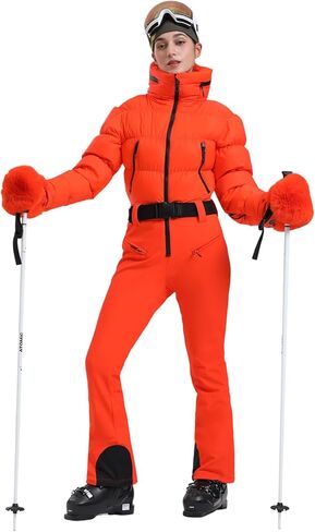 GSOU SNOW WOMENS SKI يناسب قطعة واحدة ثلثية ثلوج مقاومة للماء البلاصة in Kuwait