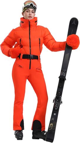GSOU SNOW WOMENS SKI يناسب قطعة واحدة ثلثية ثلوج مقاومة للماء البلاصة in Kuwait