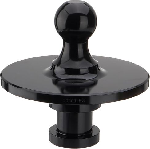 Fifth Wheel Gooseneck Hitch Adapter with 12" Compensation Ring, Kingpin to 2-5/16'' Gooseneck Ball Adapter for RV Truck Pickup Trailer, 30000lbs Max Load Capacity in Saudi Arabia