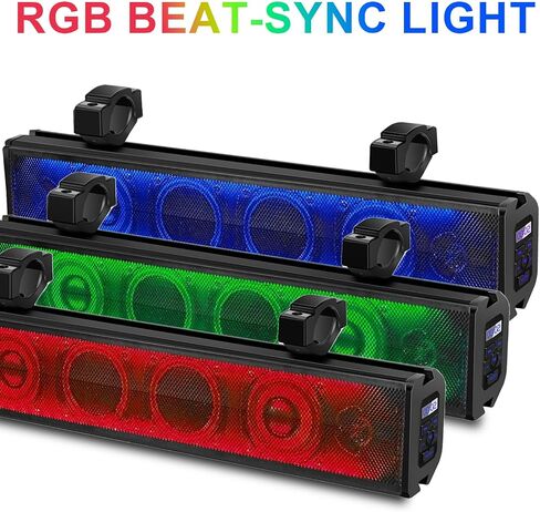 25 "UTV SOUND BAR Bluetooth مقاومة للماء مع إضاءة RGB ، مكبر صوت بلوتوث مع IP65 مقاومة للماء ، 500 واط تضخيم ، تصاعد عالمي ل ATV ، عربة الجولف ، Polaris RZR ، Can-Am in Saudi Arabia