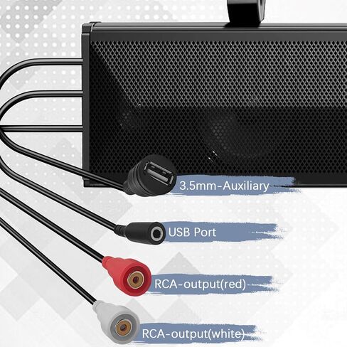 25 "UTV SOUND BAR Bluetooth مقاومة للماء مع إضاءة RGB ، مكبر صوت بلوتوث مع IP65 مقاومة للماء ، 500 واط تضخيم ، تصاعد عالمي ل ATV ، عربة الجولف ، Polaris RZR ، Can-Am in Saudi Arabia
