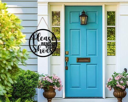 COLOR VALLEY ART FREED SIGN Sign Sign Metal Sign Rustic Funny Take Off Porch Signing Sign Round Round Hanger Wall Decorations لغرفة المعيشة ، المدخل ، Door Hanger Farmhouse Porch Decor in Kuwait