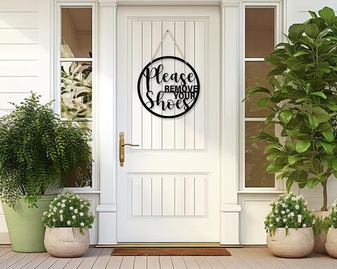 COLOR VALLEY ART FREED SIGN Sign Sign Metal Sign Rustic Funny Take Off Porch Signing Sign Round Round Hanger Wall Decorations لغرفة المعيشة ، المدخل ، Door Hanger Farmhouse Porch Decor in Kuwait