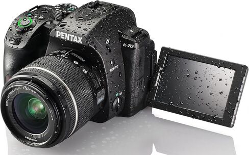 Pentax K-70 Weather-Sealed DSLR Camera with 18-135mm Lens (Black) in Kuwait