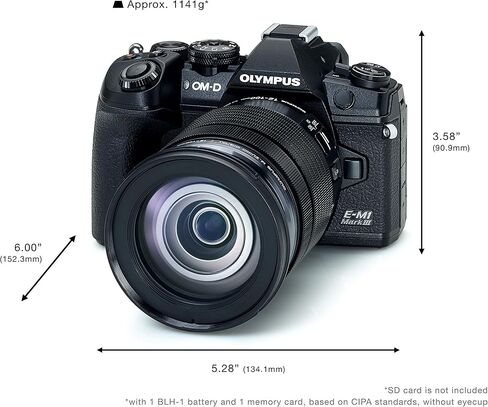 OM SYSTEM Olympus OM-D E-M1 Mark III Black Camera Body with M.Zuiko Digital ED 12-100mm F4.0 is PRO Lens in Kuwait
