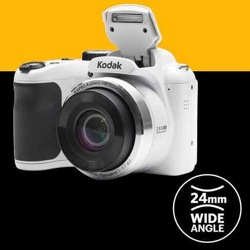 كوداك كاميرا رقمية استرو زووم AZ252-RD بدقة 16 ميجابكسل مع تقريب بصري 25 مرة وشاشة LCD مقاس 3 انش من بيكسبرو (احمر) in Kuwait