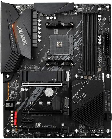 جيجابايت B550I AORUS PRO AX (AM4 AMD/B550/Mini-Itx/Dual M.2/SATA 6Gb/s/USB 3.2 Gen 1/WiFi 6/2.5 GbE LAN/PCIe4.0/Realtek ALC1220-Vb/DisplayPort 1.4/2xHDMI 2.0B/RGB فيوجن 2.0/DDR4/اللوحة الأم للألعاب) in Kuwait