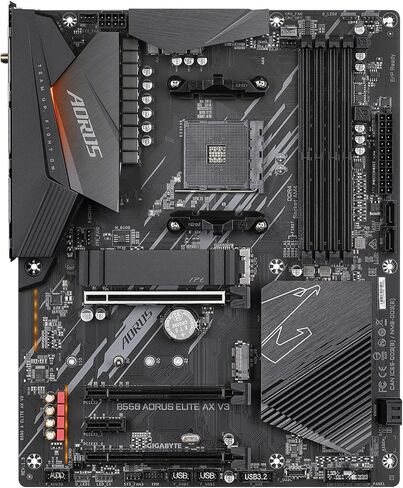 جيجابايت B550I AORUS PRO AX (AM4 AMD/B550/Mini-Itx/Dual M.2/SATA 6Gb/s/USB 3.2 Gen 1/WiFi 6/2.5 GbE LAN/PCIe4.0/Realtek ALC1220-Vb/DisplayPort 1.4/2xHDMI 2.0B/RGB فيوجن 2.0/DDR4/اللوحة الأم للألعاب) in Kuwait